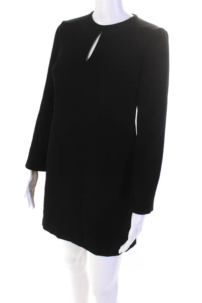 Lauren Ralph Lauren Women's Long Sleeve Knee Length Dress Black Size 4P