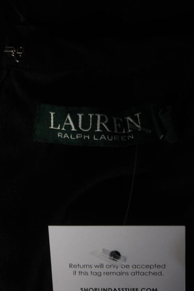 Lauren Ralph Lauren Women's Long Sleeve Knee Length Dress Black Size 4P