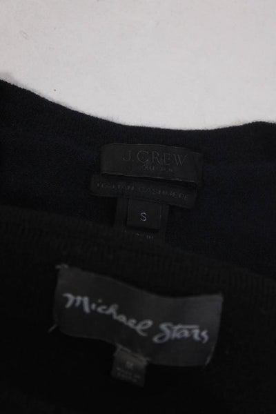 Michael Stars J Crew Womens Cowl Turtleneck Sweaters Black Navy Size S M Lot 2