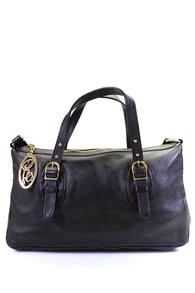 Onna Ehrlich Women's Pebbled Leather Zip Crossbody Bag Brown