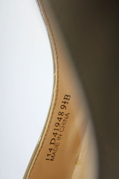 Cole Haan Grand.OS Womens 'Prieta' Patent Leather Stiletto Pumps Beige Size 9.5