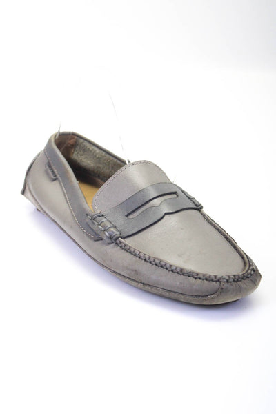 Cole Haan Men's Grant Canoe Penny Loafers Gray Size 9.5