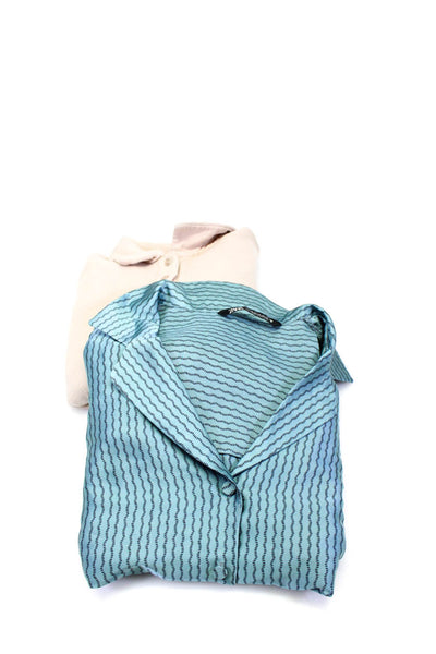 Zara Womens Blouse Blush Collar Long Sleeve Pullover Sweater Top Size S XS lot 2