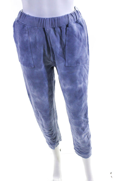 Love Shack Fancy Womens Elastic Waistband Jogger Pants Purple Cotton Size XS