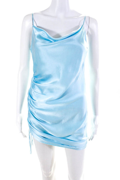 Cinq A Sept Women's Square Neck Spaghetti Straps Cinch Mini Dress Blue Size 2
