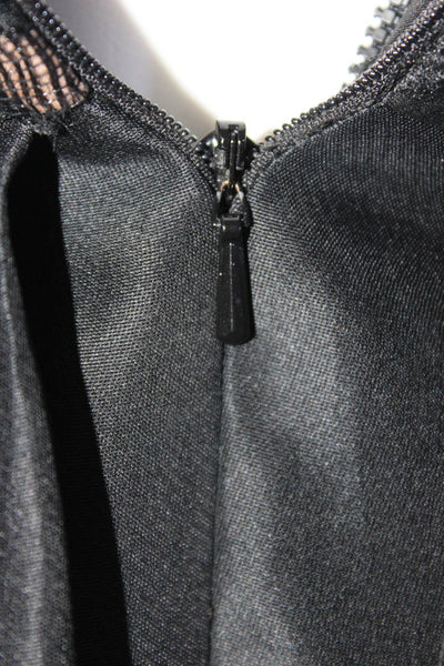Rafael Cennamo Women's Strapless Lace Cocktail Dress Black Size 4