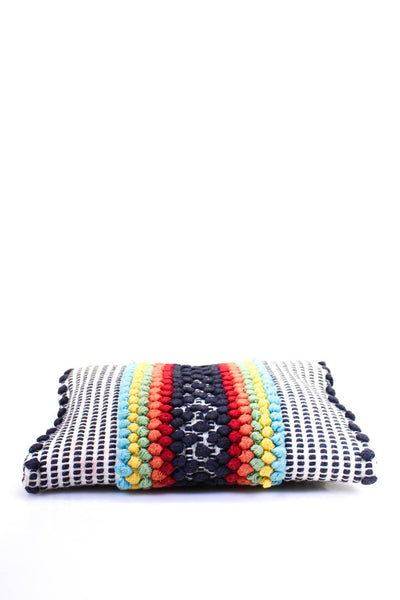 Antonello Tedde Cotton Bobble Knit Braided Strap Satchel Handbag Multicolor