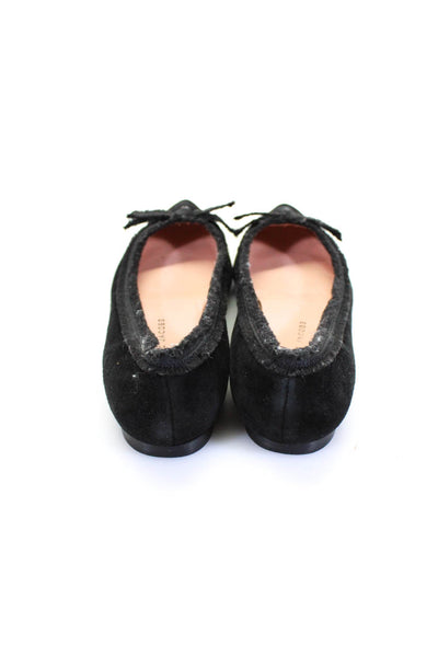 Marc By Marc Jacobs Womens Black Bow Front Pointed Toe Ballet Flats Shoes Size 7