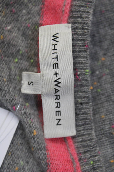 White + Warren Womens Cashmere Round Neck Pullover Sweater Multicolor Size S