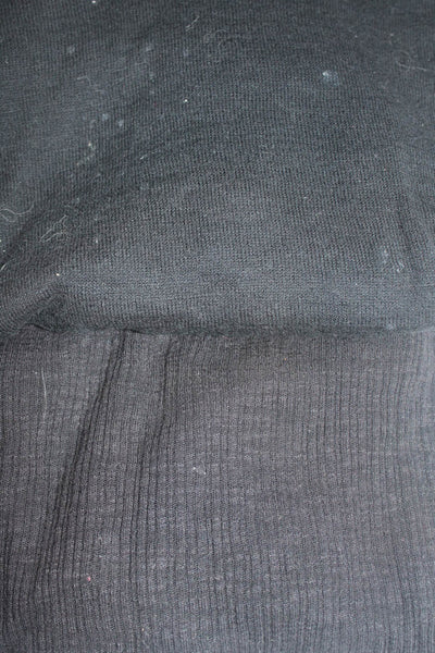 360 Sweater Sundry Womens Cotton Short Sleeve T-Shirt Black Size XS S Lot 2