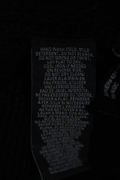 Ralph Lauren Black Label Womens Long Sleeves V Neck Sweater Black Size Small