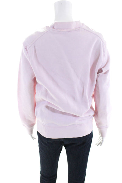 Joseph Women's Crewneck Cutout Pullover Sweatshirt Pink Size XS