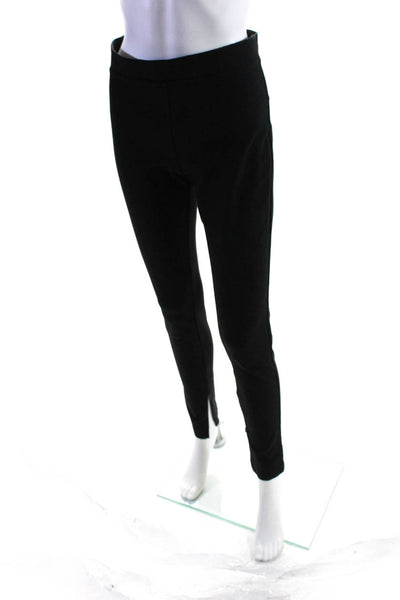 Isabel Marant Women's Flat Front Glitter Straight Leg Dress Pant Black Size 4
