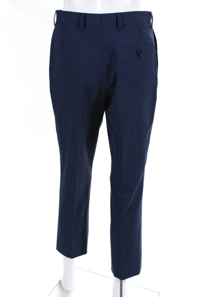 Lauren Ralph Lauren Women's High Rise Flat Front Trousers Blue Size 29