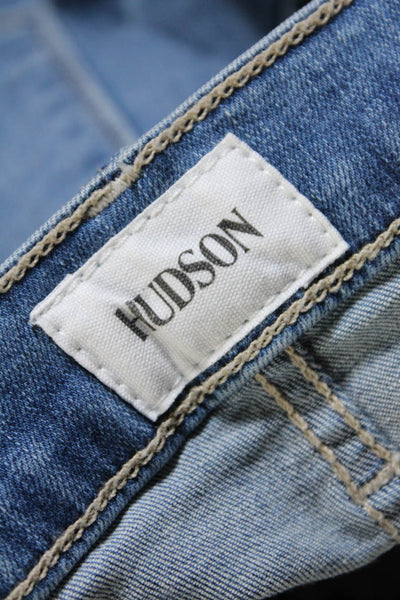 Hudson Women's Midrise Light Wash Five Pockets Skinny Denim Pant Size 29
