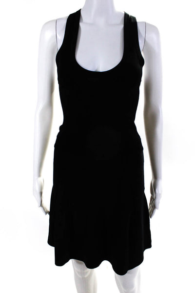 ALC Women's Scoop Neck Sleeveless Fit Flare Mini Dress Black Size XS
