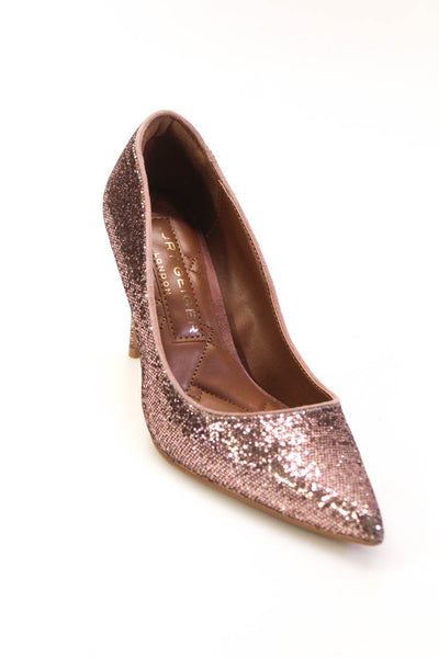 Kurt Geiger London Womens Sequined Pointed Toe Pumps Pink Size 36 6