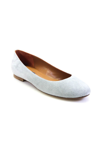 Margaux Womens Slip On The Classic Ballet Flats Flint Gray Suede Size 42.5M