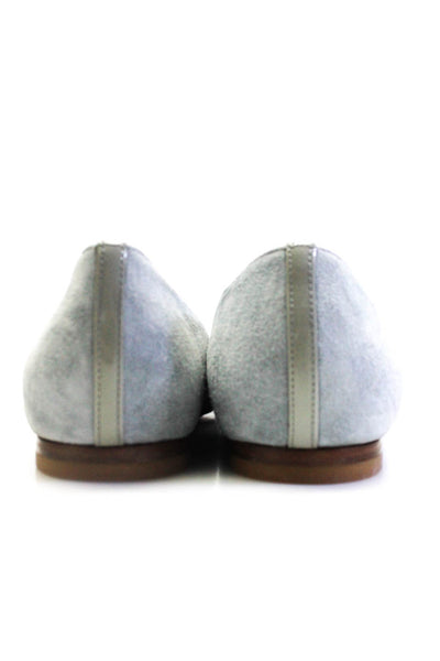 Margaux Womens Slip On The Classic Ballet Flats Flint Gray Suede Size 42.5M