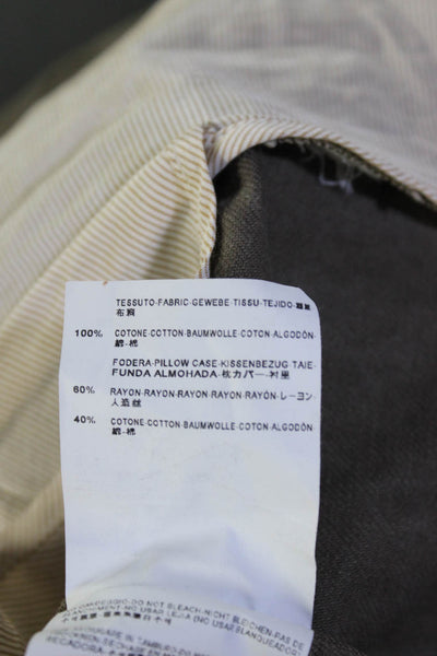 Balenciaga Paris Womens Cotton Buttoned Double Breast Jacket Brown Size EUR40