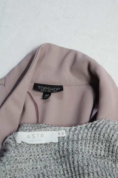 ASTR Topshop Womens Sweater Jacket Tops Gray Size XS 2 Lot 2