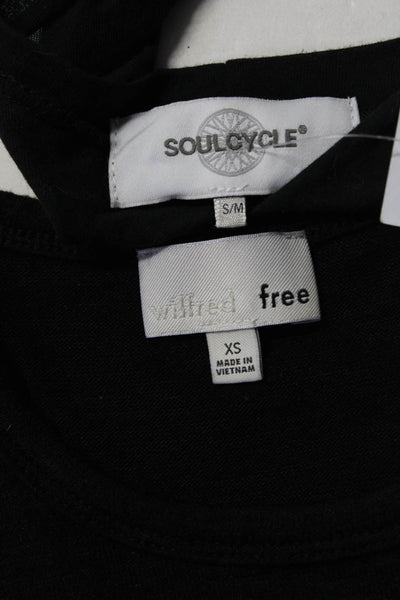 Wilfred Free Soulcycle Womens Tank Tops Black Size Extra Small Small Lot 2