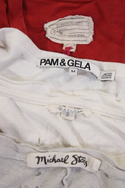 Current/Elliott Pam & Gela Nation Womens Tee Shirts Size 1 Medium Small Lot 4