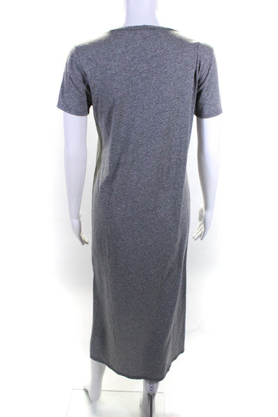 Michael Lauren Womens Cotton Jersey Metallic Star T-Shirt Dress Gray Size XS