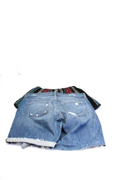J Brand Rag & Bone Jean Womens Cotton Shorts Blue Multicolor Size 27 M Lot 2