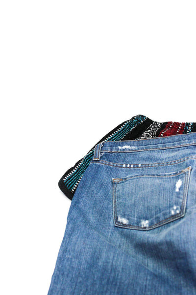 J Brand Rag & Bone Jean Womens Cotton Shorts Blue Multicolor Size 27 M Lot 2