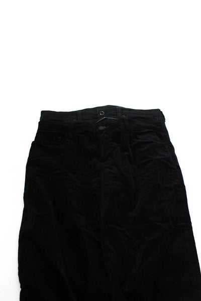 J Brand Rag & Bone Womens Flared Pants Straight Jeans Black Size 28 29 Lot 2
