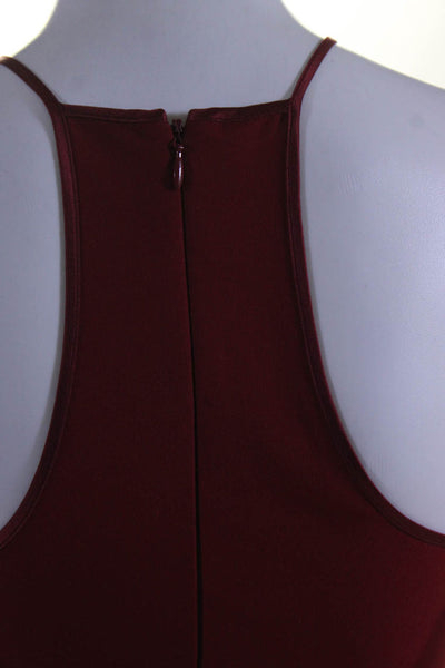 Cinq à Sept Women's Sleeveless Cut Out Midi Dress Red Size 2