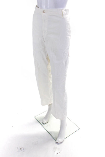 J Crew Womens Slouchy Boyfriend Chino Pants White Cotton Size 31