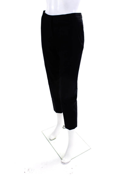 Allsaints Womens Slim Leg Masson Trouser Dress Pants Black Cotton Size 8