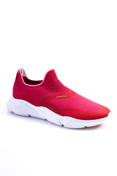 Zero Grand Cole Haan Womens Textured Slip-On Running Sneakers Pink Size 7.5
