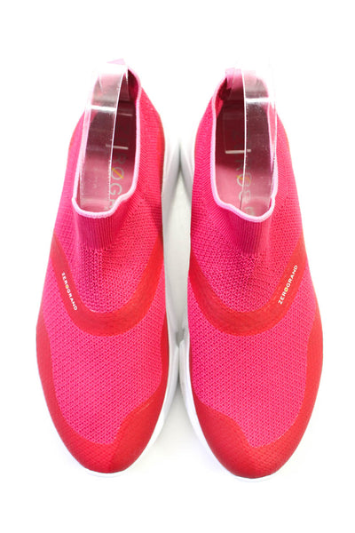 Zero Grand Cole Haan Womens Textured Slip-On Running Sneakers Pink Size 7.5
