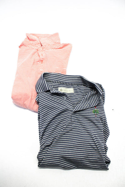 Johnnie-o Donald Ross Mens Polo Shirts Pink Size M L Lot 2