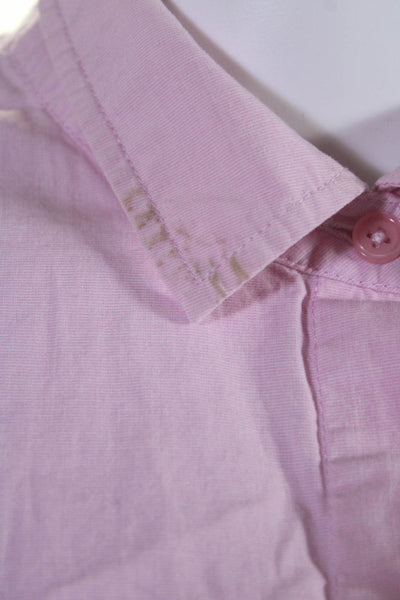 Boden Womens Long Sleeve Hidden Placket Button Up Shirt Blouse Pink Size 14