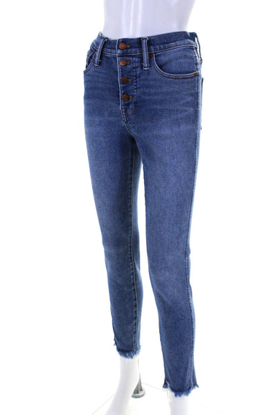 Madewell Womens Denim Medium Wash High Rise Skinny Ankle Jeans Blue Size 26