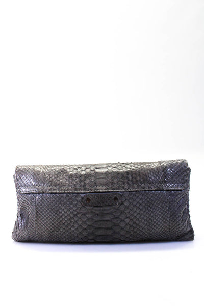 Abaco Women's Magnetic Closure Texture Envelope Wallet Gray Size M
