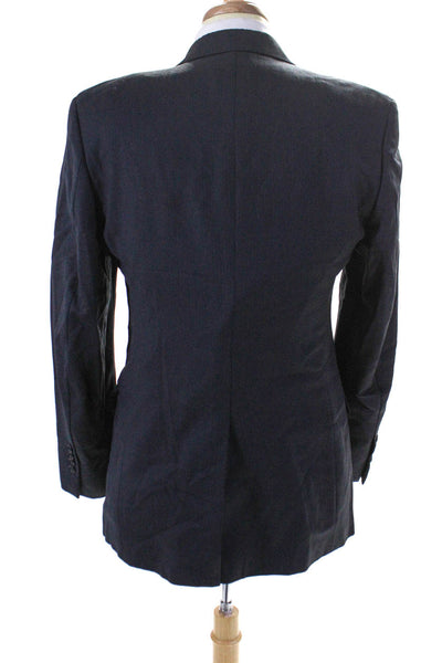 Yves Saint Laurent Men's Long Sleeves Line Three Button Jacket Black Size 48
