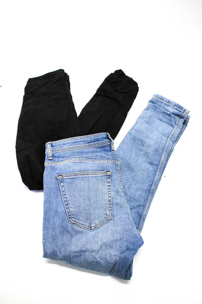 Zara Mens Medium Wash Zippered Stretch Skinny Jeans Blue Black Size 31 Lot 2