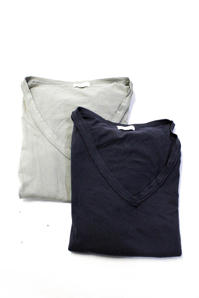 Z Supply Womens Cotton V-Neck Short Sleeve Long T-Shirts Green Size XS Lot 2