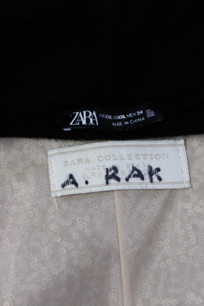Zara Womens Sequined Turtleneck Long Sleeve Top Dress Black Size 2XL Lot 2