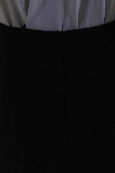 Tibi Women's Asymmetric Knee Length Overlapped Skirt Black Size 0