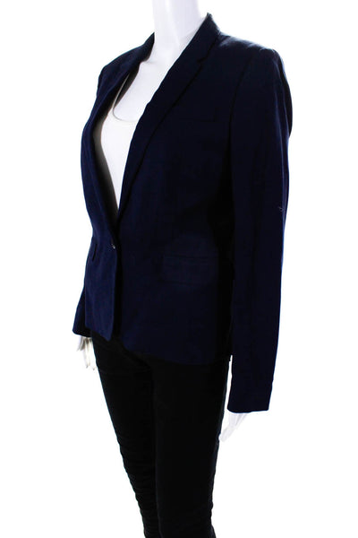 Paul Smith Womens Single Button Notched Lapel Blazer Jacket Navy Blue Size IT 42