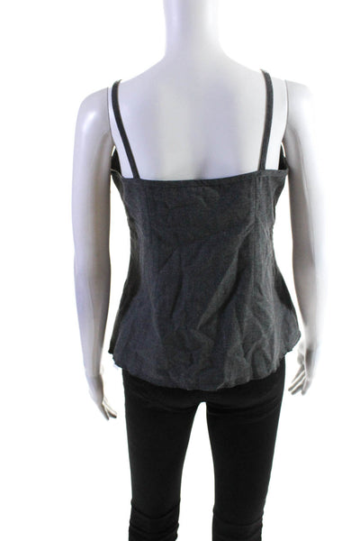 Eileen Fisher Women's Scoop Neck Spaghetti Straps Tank Top Gray Size PP