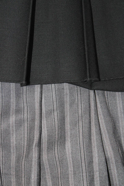 Rolarola Womens Striped Pleated Buckle Detail Side Zip Skort Gray Size M 6 Lot 2