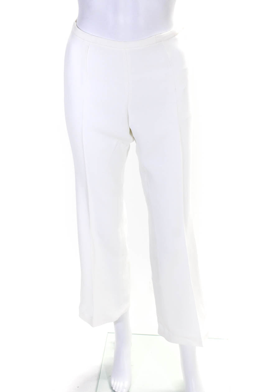 Michael Kors Collection Womens Woven Mid-Rise Straight Leg Pants White -  Shop Linda's Stuff