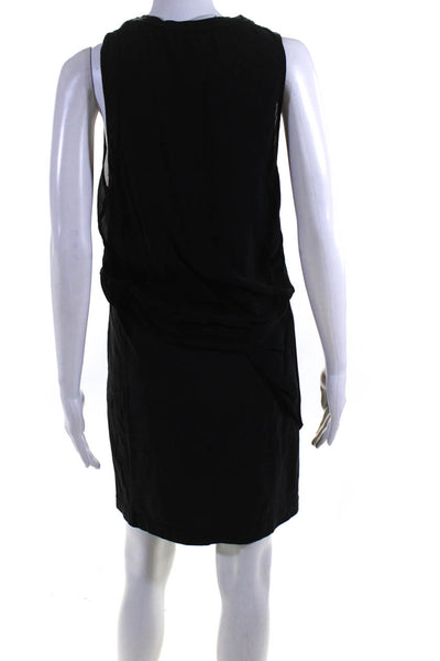 3.1 Phillip Lim Womens Cotton Scoop Neck Knee Length Tank Dress Black Size 6